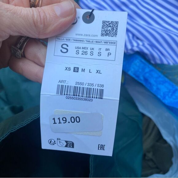 NWT ZARA GREEN TOPSTITCHED STRAPLESS MAXI DRESS size small - Picture 10 of 16